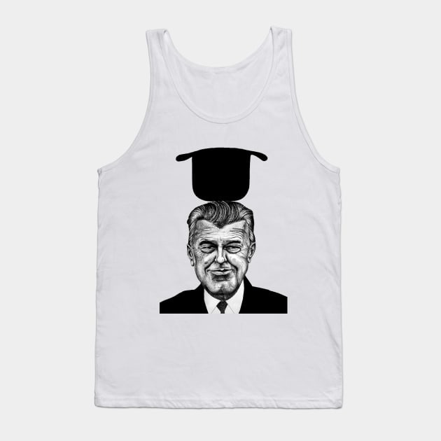 Rene Magritte with bowler hat Tank Top by smadge